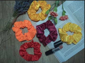 РЕЗКИ ДЛЯ ВОЛОС, ОРАНЖЕВЫЙ АТЛАС