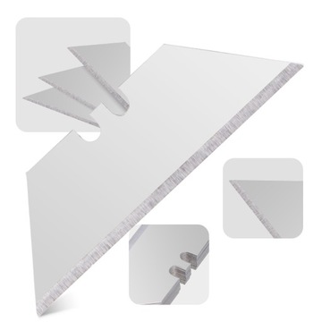 30x Ostrza Wymienne TRAPEZOWE 19 mm ZAPAS Noża Nożyka Cięcia OSTRE Stalowe
