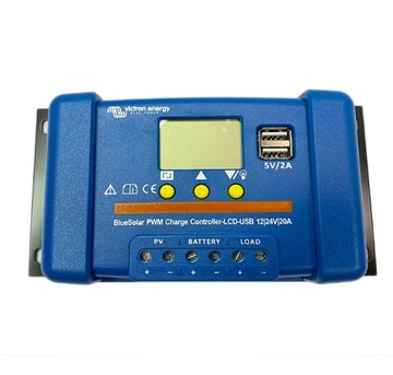 Kontroler Blue Solar PWM LCD&USB 12/24V-20A