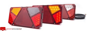 ЗАДНИЙ ФОНАРЬ ПРИЦЕПА с треугольником WAŚ W125 ЛЕВЫЙ