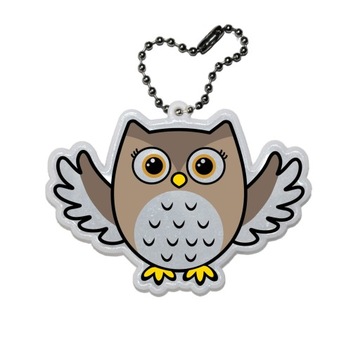 ZAWIESZKA ODBLASKOWA SOWA SÓWKA brelok odblaskowy ODBLASK DLA DZIECI