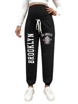 SHEIN СПОРТИВНЫЕ БРЮКИ ДЛЯ МАТЕРИАЛОВ, ЧЕРНЫЕ БАЗОВЫЕ, 38 LOA