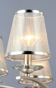 LAMPA WISZĄCA ABAŻURY ZŁOTA VENTO 5 SG