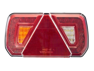 LAMPA TYLNA LED ZESPOLONA TRÓJKĄT PRZYCZEPA LEWA