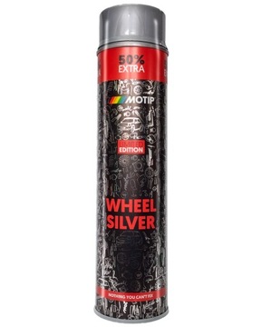 SPRAY MOTIP LAKIER DO FELG I KOŁPAKÓW SREBRNY 600ML