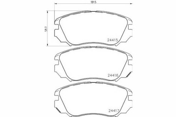 TEXTAR KLOCKI HAMULCOWE OPEL PRZÓD INSIGNIA 08- 1,