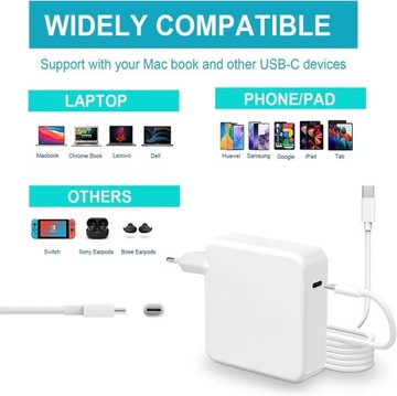 БЛОК ПИТАНИЯ ЗАРЯДНОЕ УСТРОЙСТВО USB-C ДЛЯ MACBOOK AIR PRO 96 Вт