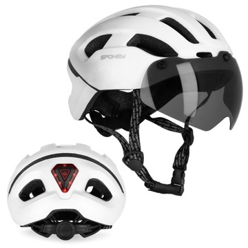 Велосипедный шлем Spokey POINTER SPEED r. M со стеклом