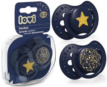 LOVI SMOCZEK DYNAMICZNY STARDUST BLUE 2 SZT 0-3 m