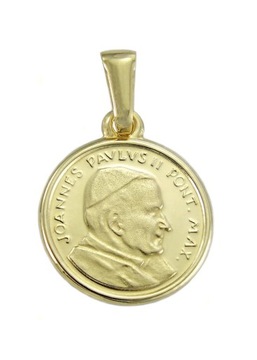 Złoty Medalik Papież Św. Jan Pawłeł II