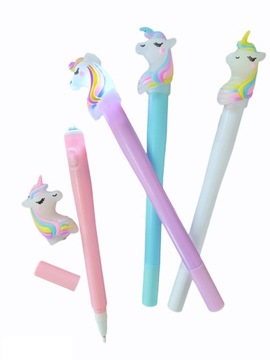 3-C DŁUGOPIS LED LATARKA UNICORN ŻELOWY CIENKOPIS
