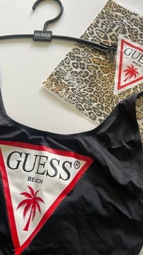 Guess strój kąpielowy jednoczęściowy czarny XS / S 36