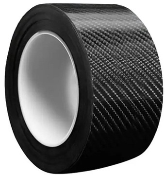 Taśma ochronna Carbon na progi samochodu 5m 10cm Głębokie tłoczenia 5D Foli