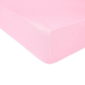 Prześcieradło FROTTE 60x120 wz. jasny różowy