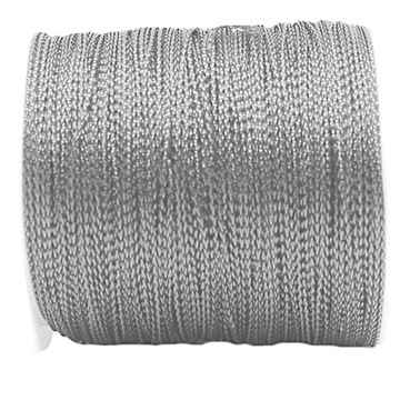 Sznurek Nylonowy Metalizowany 1mm 10m Srebrny
