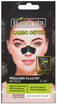 Bielenda Carbo Detox węglowe plastry na nos 2szt.