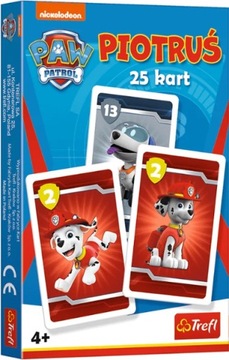 KARTY DO GRY GRA PIOTRUŚ PSI PATROL PAW PATROL 4L+