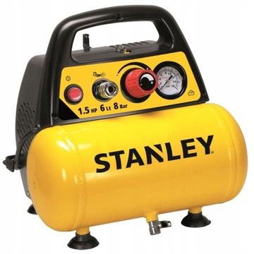 БЕЗМАСЛЯНЫЙ КОМПРЕССОР STANLEY 6л 8 БАР