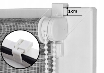 Рулонные шторы ДЕНЬ НОЧЬ Внутренние жалюзи с натяжителем, размеры 68х220