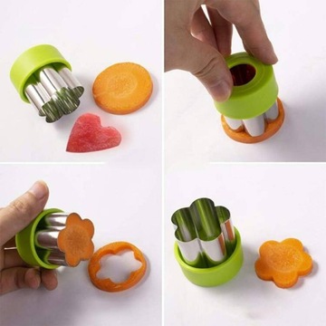 FOREMKI WYKRAWACZE FORMA DO OWOCÓW WARZYW CIASTEK CARVING OZDOBA 10szt 89