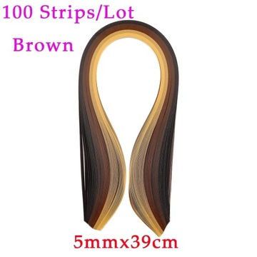 100Pcs/Lot 9 Colors Quilling Paper Strips Set Origami Paper Craft 5MM/39CM