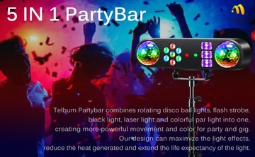 DJ Light Strip Stand 5 в 1 Party Bar Disco Stage Light