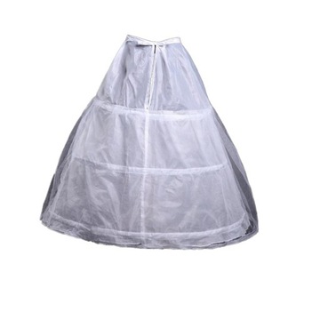 Девушка белое платье Нижняя юбка 3 обруча, кринолин