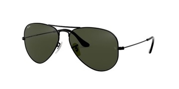 Ray Ban RB3025 L2823 M Aviator czarno-zielony