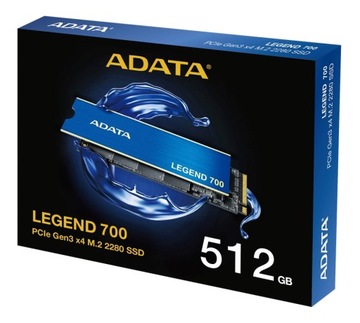 Adata Dysk SSD Legend 700 512GB PCIe 3x4 M.2 2280 SMART TRIM NCQ NVMe