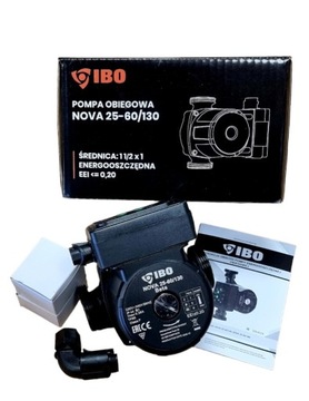 POMPA OBIEGOWA CO ELEKTRONICZNA IBO NOVA 25-60 130 IBO + śrubunki
