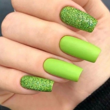 НАБОР УКРАШЕНИЙ ДЛЯ НОГТЕЙ, 5 ШТ. GREEN DUST GLITTER
