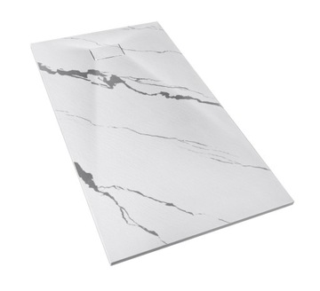 Brodzik VEXO MARBLE 120x90 biały prysznicowy SLIM 3 Besco