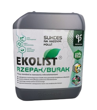 Nawóz wieloskładnikowy rzepak burak Ekolist 5l