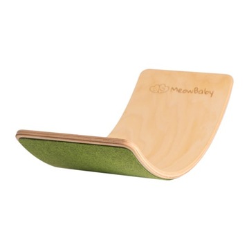 Deska do balansowania z filcem 80x30cm Balance Board, Zielony