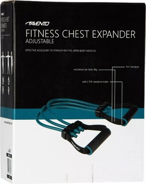 Регулируемый резиновый эспандер AVENTO для занятий фитнесом и пилатесом, 8-24 кг.