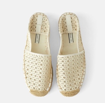 ZARA NOWE ESPADRYLE BUTY Z PLECIONKI 40