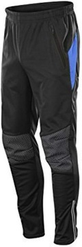 Spodnie rowerowe męskie d Stil długie z polaru wiatroszczelne roz 2 XL
