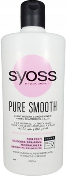 SYOSS ODŻYWKA 500ml pure smooth włosy normalne i g
