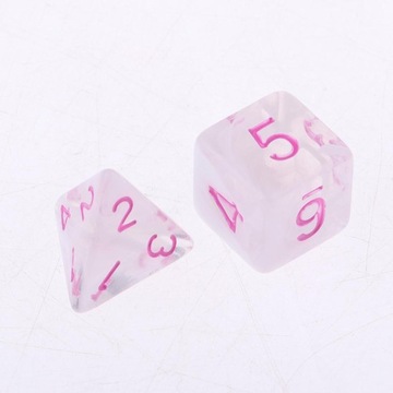 7 шт. аксессуары для игрушечных игр Многогранный ролевой многосторонний куб style2