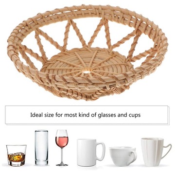 Подставки для напитков в стиле бохо. Пустая тарелка, быстрая скорость.