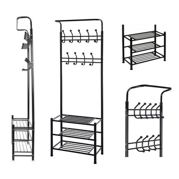 Wieszak na ubrania stojak na buty 2w1 192 x 65 x 29 (W003)