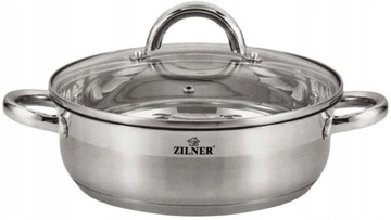 NISKI GARNEK STALOWY STAL NIERDZEWNA 24CM ZILNER