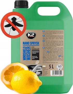 Жидкость для омывателя ветрового стекла K2 NANO SUMMER SPRAY 5 литров