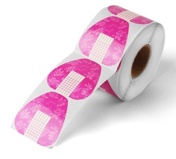 FORMY SZABLONY PINK SZEROKIE 500szt