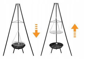 САДОВЫЙ КАМИН-ГРИЛЬ ПОДВЕСНОЙ ШТАТИВ HEARTFIRE HEARTFIRE