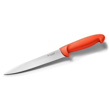 NÓŻ KUCHENNY HACCP CZERWONY 18CM FORGAST FG01841