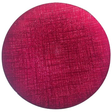 PODTALERZ ŚWIĄTECZNY CZERWONY SZKLANY