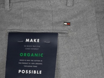 TOMMY HILFIGER spodnie męskie chinos siwe, 31/32