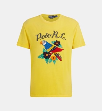 T-shirt z nadrukiem papugi Polo Ralph Lauren S