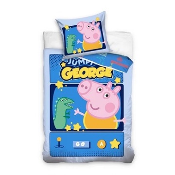 KOMPLET POŚCIELI DZIECIĘCEJ Świnka Peppa 160 X 200